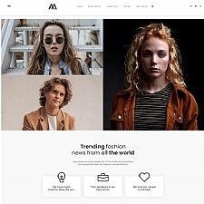 响应式时尚新闻资讯网站模板