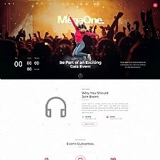 HTML5演唱会票务服务网站模板